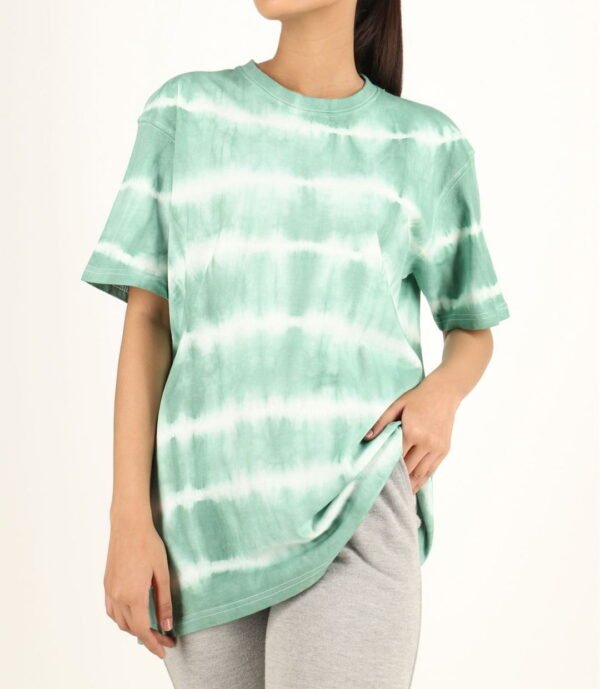 Flower Tie Dye Cotton Oversized Top for Women | TFC-WT-002 - Image 4