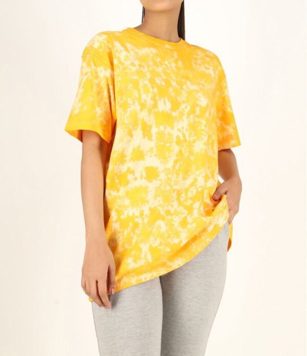 Flower Tie Dye Cotton Oversized Top for Women | TFC-WT-002 - Image 6