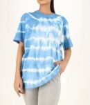 Flower Tie Dye Cotton Oversized Top for Women | TFC-WT-002