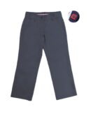 Girl's Flat Front Pants With Adjustable Waist School Wear | TFC-SU-003