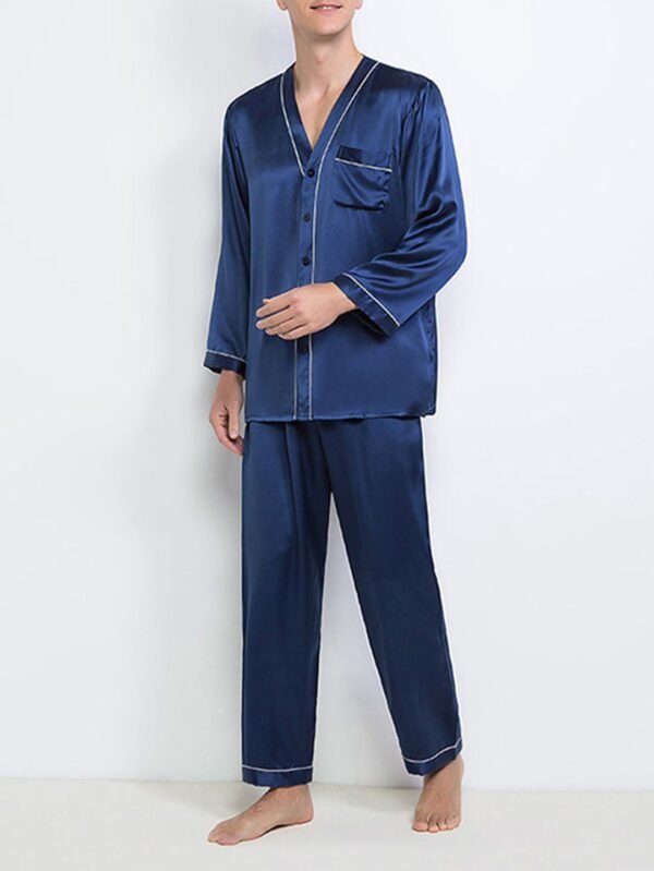 Men's Luxury Silk Pajama Set | TFC-NSM-001